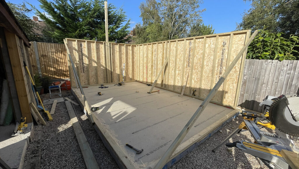 concrete slab foundation for garden room